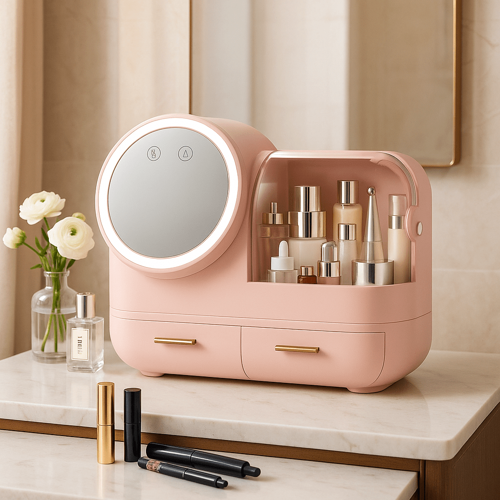boite rangement maquillage rose | BeautyBox - BEAUTE AU TOP