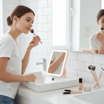 Miroir LED de maquillage en salle de bain – utilisation quotidienne NetFace