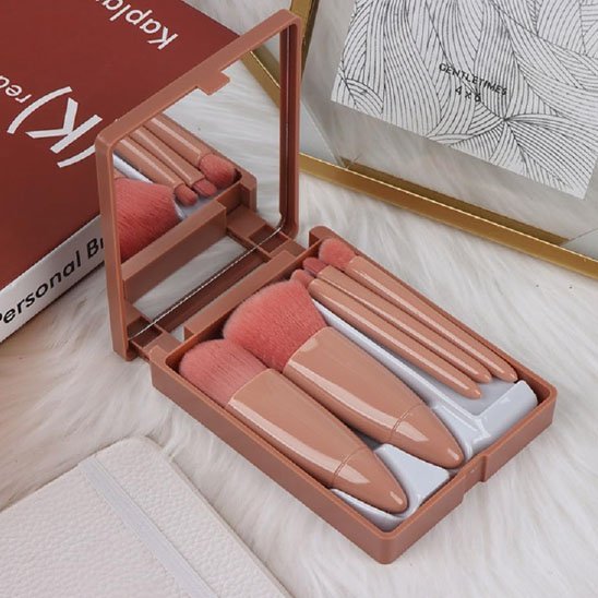 pinceaux maquillage - cofret avec miroir | VeganPro™ - BEAUTE AU TOP